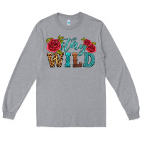 Heather Grey stay wild Long Sleeve Tee - HRA Design Shop