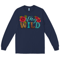 Navy stay wild Long Sleeve Tee - HRA Design Shop