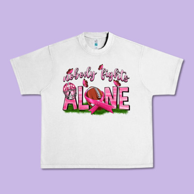 Football Nobody Fights Alone Urban Heavy Tee Designed By Texasbilliewilder