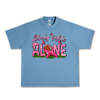 Pebble Blue Football Nobody Fights Alone Urban Heavy Tee - texasbilliewilder