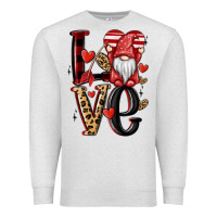 Oatmeal Heather love gnome Premium Sweatshirt - MaliasSmallBusiness