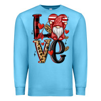 Ocean Blue love gnome Premium Sweatshirt - MaliasSmallBusiness