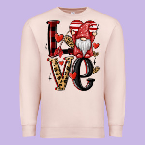 Love Gnome Premium Sweatshirt Designed By Maliassmallbusiness
