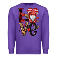 Purple love gnome Premium Sweatshirt - MaliasSmallBusiness
