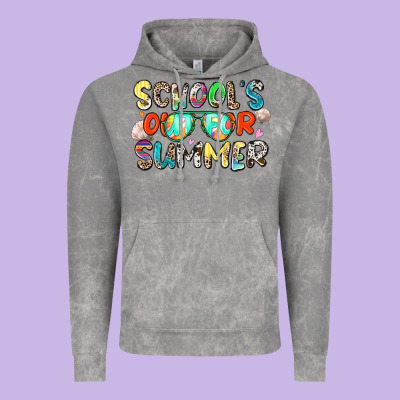 School's Out For Summer Vintage Hoodie Designed By Zillion Design Studio