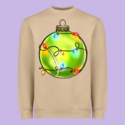 Christmas  Tennis Heavyweight Sweatshirt Designed By Zillion Design Studio