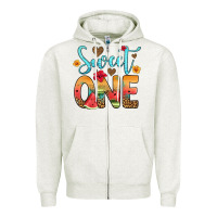 Oatmeal Heather sweet one watermelon Zipper Hoodie - Artiststas