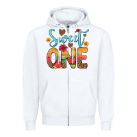 White sweet one watermelon Zipper Hoodie - Artiststas