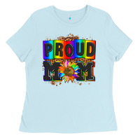 Proud Mom With Sunflower Ladies Tee | Teevron