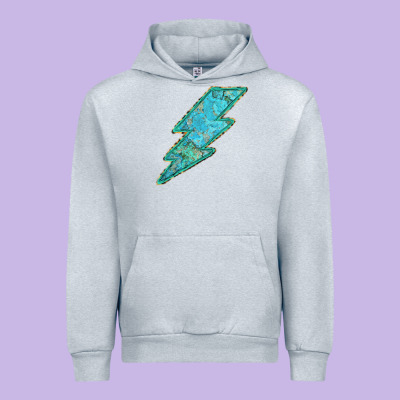 Turquoise Lightning Urban Hoodie Designed By Bettercallsaul