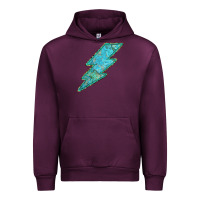 Mauve Wine Turquoise Lightning Urban Hoodie - Bettercallsaul