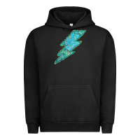 Pigment Black Turquoise Lightning Urban Hoodie - Bettercallsaul