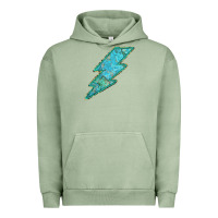 Pigment Oil Green Turquoise Lightning Urban Hoodie - Bettercallsaul