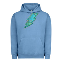Pigment Pebble Blue Turquoise Lightning Urban Hoodie - Bettercallsaul
