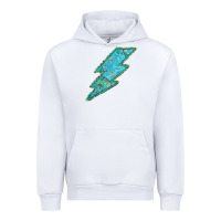White Turquoise Lightning Urban Hoodie - Bettercallsaul
