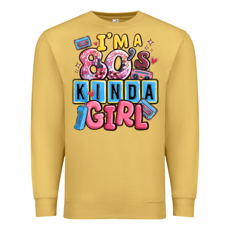 I'm A 80's Kinda Girl Premium Sweatshirt by MaliasSmallBusiness | Teevron