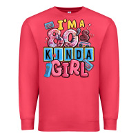 Cardinal i'm a 80's kinda girl Premium Sweatshirt - MaliasSmallBusiness