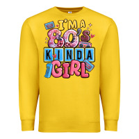 Lemon i'm a 80's kinda girl Premium Sweatshirt - MaliasSmallBusiness