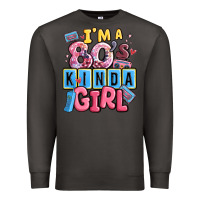 Smoke i'm a 80's kinda girl Premium Sweatshirt - MaliasSmallBusiness