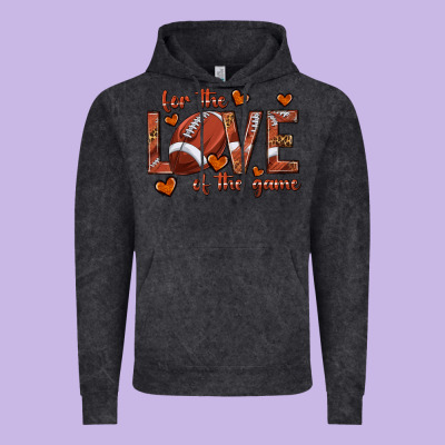 For The Love Of The Game Football Vintage Hoodie Designed By Texasbilliewilder