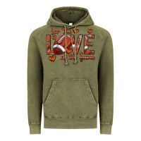 Vintage Olive for the love of the game football Vintage Hoodie - texasbilliewilder