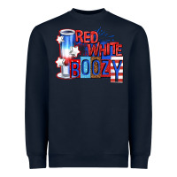 Navy red white boozy billie wilder Heavyweight Sweatshirt - texasbilliewilder