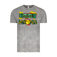 Cloud Rock softball mama with leopard Vintage Tee - Zillion Design Studio