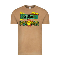 Vintage Camel softball mama with leopard Vintage Tee - Zillion Design Studio