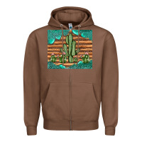 Chestnut cactus gemstone Zipper Hoodie - JahusDesignShop