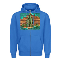 True Royal cactus gemstone Zipper Hoodie - JahusDesignShop