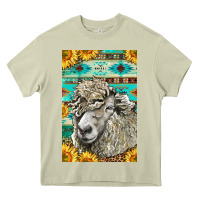Mossy Western Lincoln Sheep Heavy Core Tee - LillyAllenDesigns