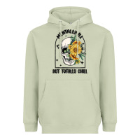 Mentally Ill But Totally Chill Heavyweight Hoodie | Teevron