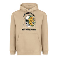 Mushroom mentally ill but totally chill Heavyweight Hoodie - MaliasSmallBusiness