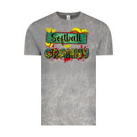 Cloud Rock softball granny with leopard Vintage Tee - Zillion Design Studio