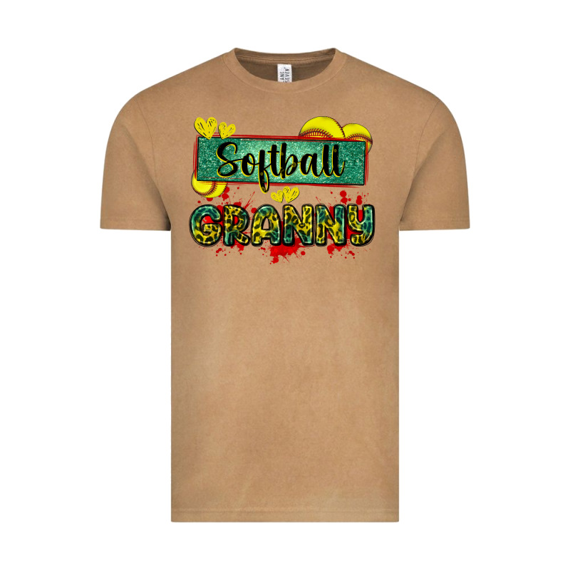 Softball Granny With Leopard Vintage Tee by Zillion Design Studio | Teevron