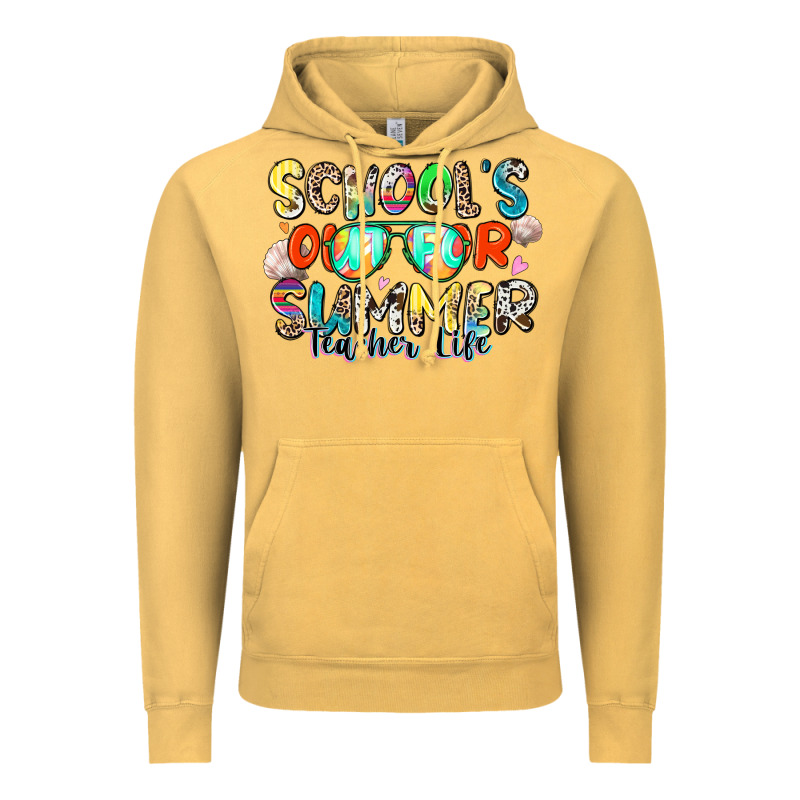School's Out For Summer Teacher Life Vintage Hoodie by Zillion Design Studio | Teevron