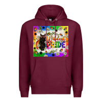Burgundy Western LGBTQ+ With Sunflowers Premium Hoodie - BundleAndBundleShop