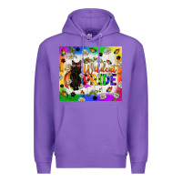 Purple Western LGBTQ+ With Sunflowers Premium Hoodie - BundleAndBundleShop