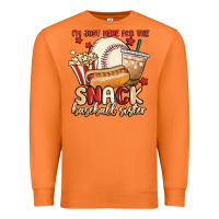 Carrot i'm just here for the snack baseball sister Premium Sweatshirt - MaliasSmallBusiness