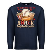 I'm Just Here For The Snack Baseball Sister Premium Sweatshirt | Teevron