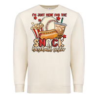 Sandshell i'm just here for the snack baseball sister Premium Sweatshirt - MaliasSmallBusiness