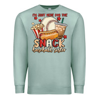 Seafoam i'm just here for the snack baseball sister Premium Sweatshirt - MaliasSmallBusiness