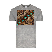 Cloud Rock leopard gemstone leather Vintage Tee - BarkalooDesign