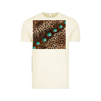 Vintage Arctic leopard gemstone leather Vintage Tee - BarkalooDesign