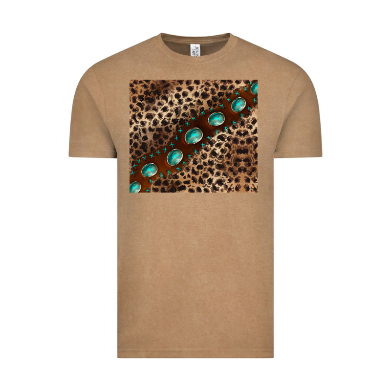 Leopard Gemstone Leather Vintage Tee by BarkalooDesign | Teevron