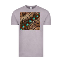 Vintage Zinc leopard gemstone leather Vintage Tee - BarkalooDesign