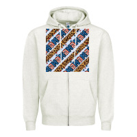 Oatmeal Heather american mama leopard seamless pattern Zipper Hoodie - BundleAndBundleShop
