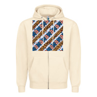 Sandshell american mama leopard seamless pattern Zipper Hoodie - BundleAndBundleShop