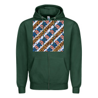 Sports Green american mama leopard seamless pattern Zipper Hoodie - BundleAndBundleShop