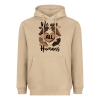 Mushroom we are all humans Heavyweight Hoodie - MaliasSmallBusiness